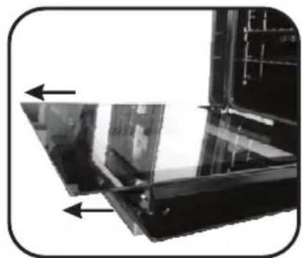 CANDY FCE 848 VX WFE - REMOVAL AND CLEANING OF THE GLASS DOOR - 2
