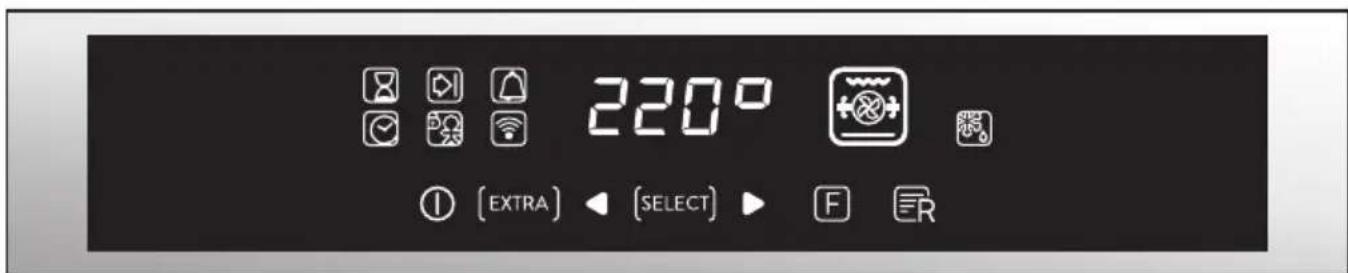 CANDY FCE 848 VX WFE - Beschreibung der Anzeige - 1