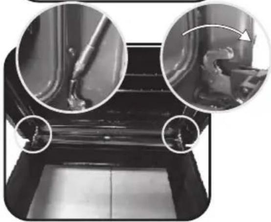 CANDY FCE 848 VX WFE - REMOVAL AND CLEANING OF THE GLASS DOOR - 3