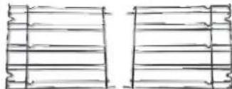 CANDY FCS 605 XE - Grilles laterales - 1