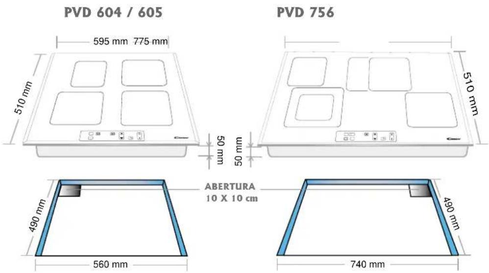 CANDY PC PVD 605 X - Encastramento: - 1