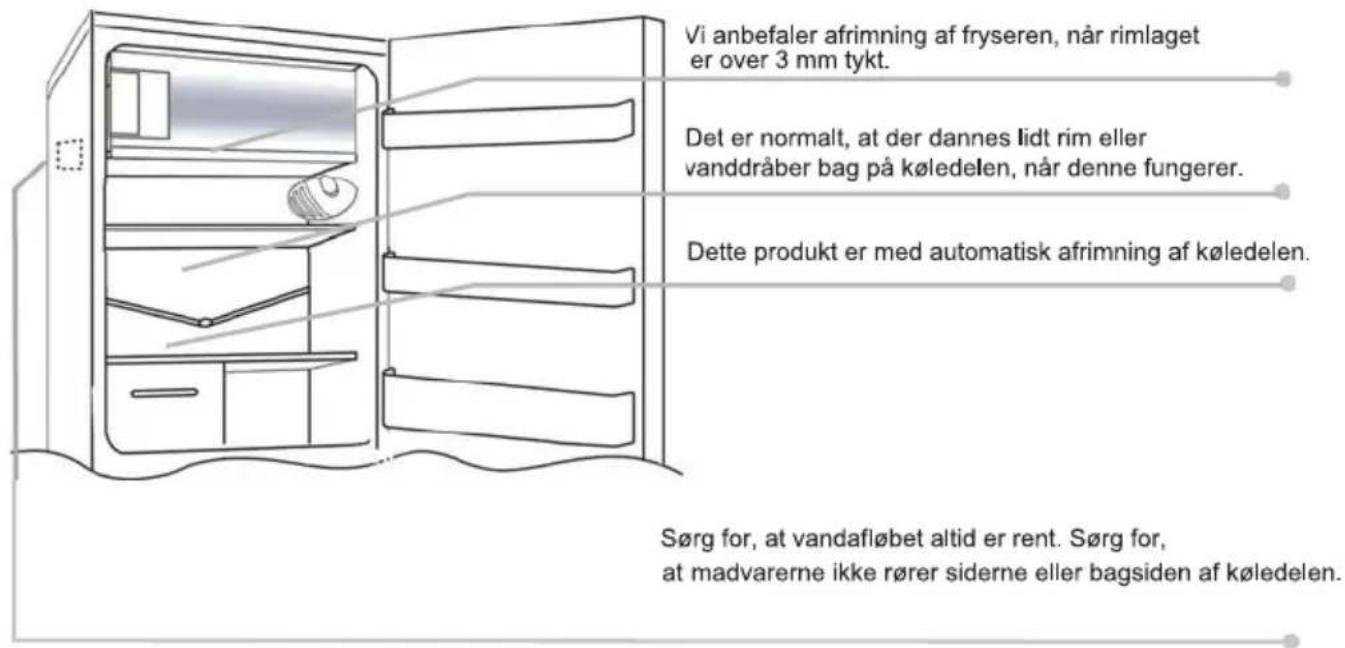 CANDY CCTOS 245WH - AFRIMNING og NEDFRYSNING - 1