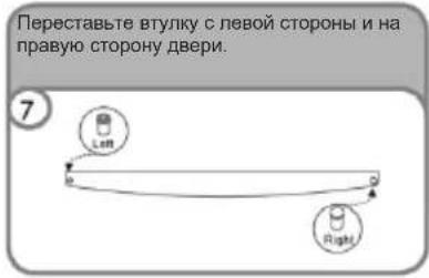 CANDY CCTOS 245WH - ИЗМЕНЕНИЕ НАПРАВЛЕНИЯ ОТКРЫВАНИЯ ДВЕРИ - 7