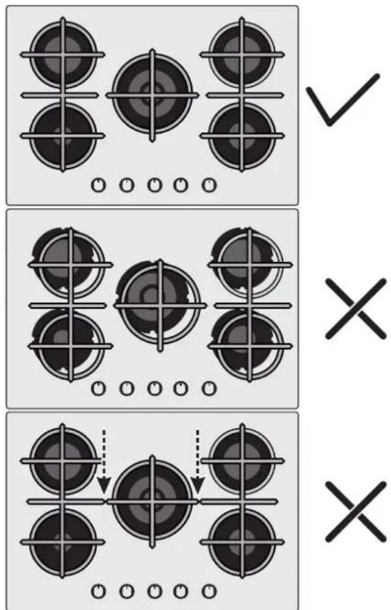 CANDY CVW6BB - UTILISATION DE LA TABLE - 1