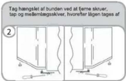 CANDY CCTOS542WHRU - AENDRING AF LAGERNES ABNINGSRETNING - 2