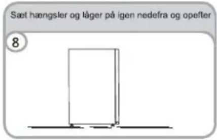CANDY CCTOS542WHRU - AENDRING AF LAGERNES ABNINGSRETNING - 8