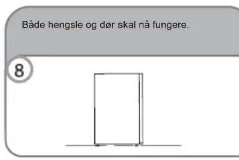 CANDY CCTOS542WHRU - OMHENGSLING AV DØR - 8