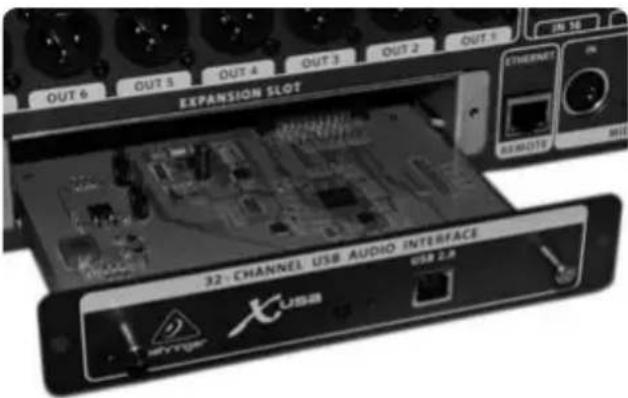 BEHRINGER XUSB - Interface I/O-Karte installieren: - 1
