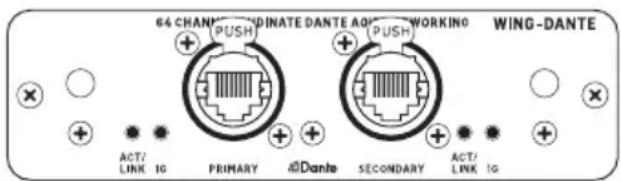 BEHRINGER WINGDANTE - Anschlussplatte - 1