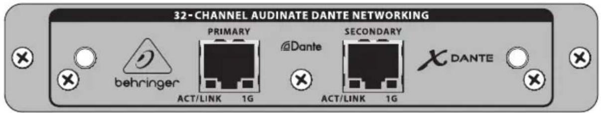 BEHRINGER XDANTE - Connexions - 1
