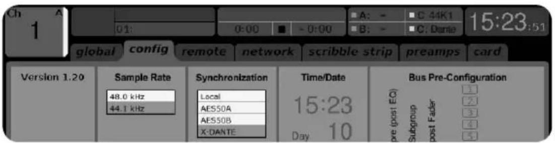 BEHRINGER XDANTE - Synchronisation - 1