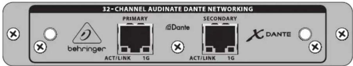 BEHRINGER XDANTE - Connector Plate - 1