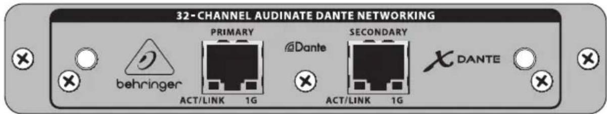BEHRINGER XDANTE - Anschlussplatte - 1
