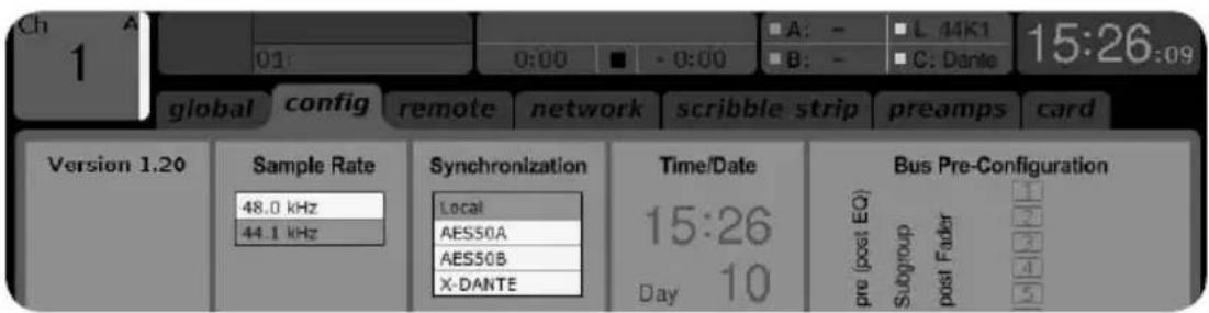 BEHRINGER XDANTE - Configuration de synchronisation alternative : - 1