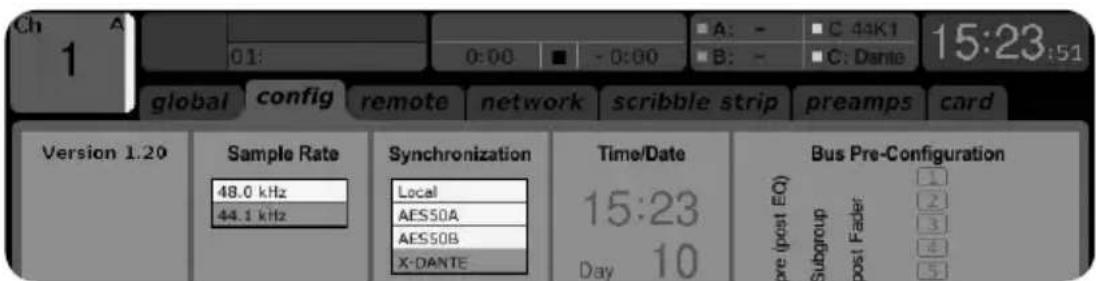 BEHRINGER XDANTE - Sincronização - 1