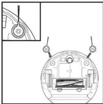 SHARK Ion Robot RV761 - INSTALACION DE LOS CEPILLOS LATERALES CARGA - 1