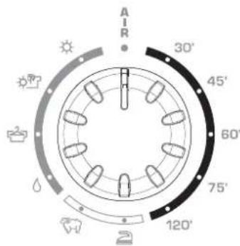 AIR 30° 45° 60° 75° 120°