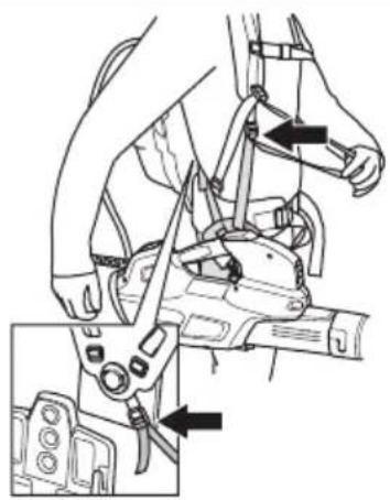 HUSQVARNA 530iBX - Pour régler le harnais - 1