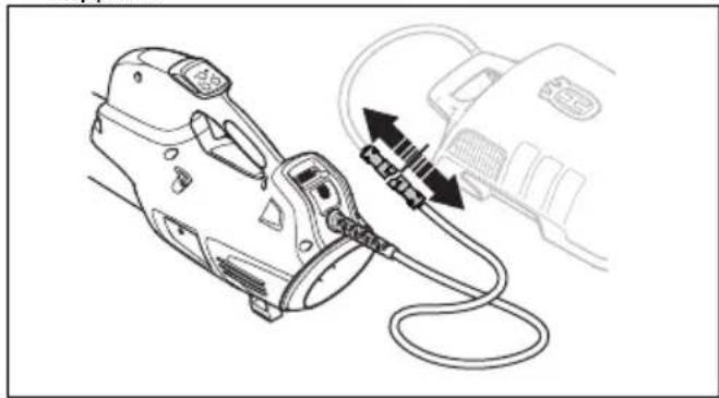 HUSQVARNA 530iBX - Pour arrêter l'appareil et la batterie dorsale - 1