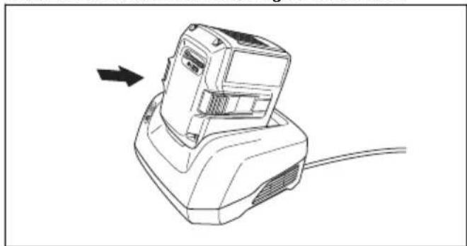 HUSQVARNA 530iBX - Pour charger la batterie - 1