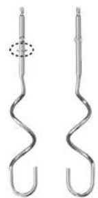Solis Hand & Stick 8371 - De kneedhaken plaatsen: - 1