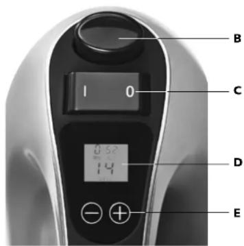 Solis Hand & Stick 8371 - LES TOUCHES DE FONCTION ET L'ECRAN - 2