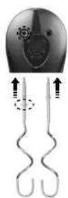 Solis Hand & Stick 8371 - De kneedhaken plaatsen: - 2