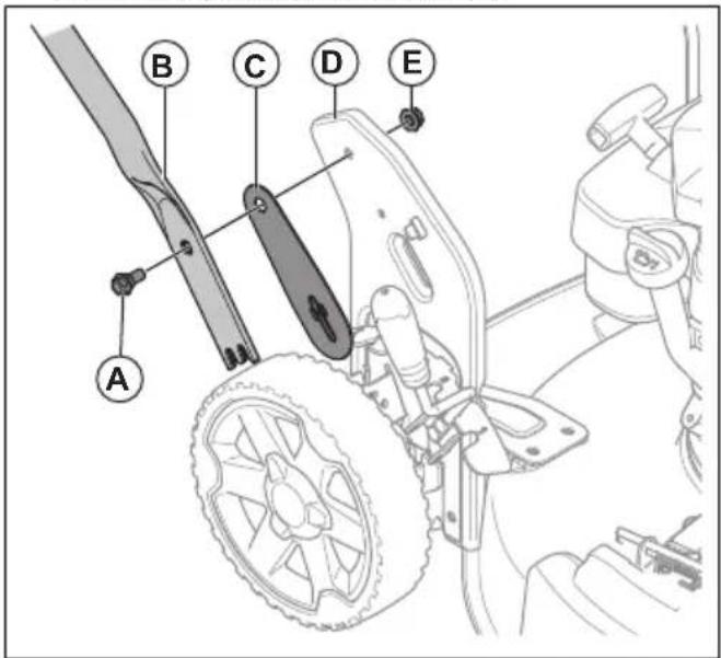 HUSQVARNA LB 251S - Montáž rukoväti - 1