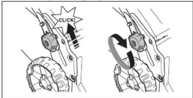 HUSQVARNA LB 251S - За регулиране на ръкохватката - 2