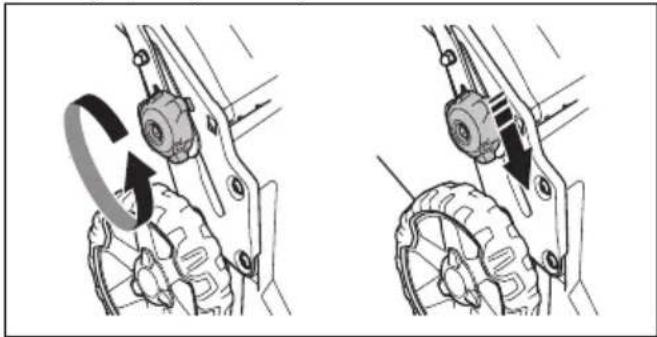 HUSQVARNA LB 251S - Nastavenie výrobku do transportnej polohy - 1