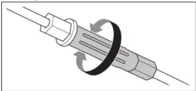 HUSQVARNA LB 251S - To adjust the clutch wire (LC 151S, LB 251S, LB 256SP) - 1