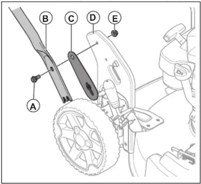 HUSQVARNA LB 251S - Sådan samles håndtaget - 1