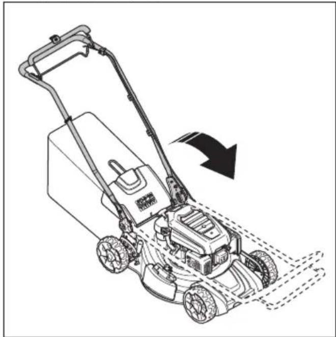 HUSQVARNA LB 251S - Produkta novietošana transportēšanas pozīcijā - 2