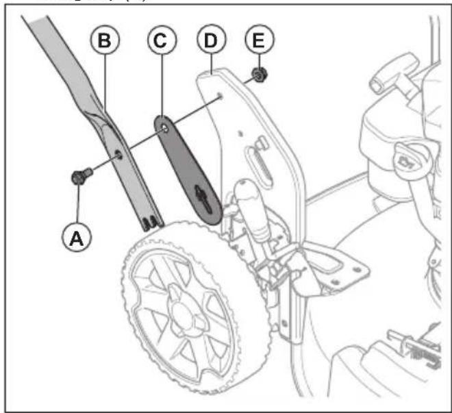 HUSQVARNA LB 251S - De hendel monteren - 1