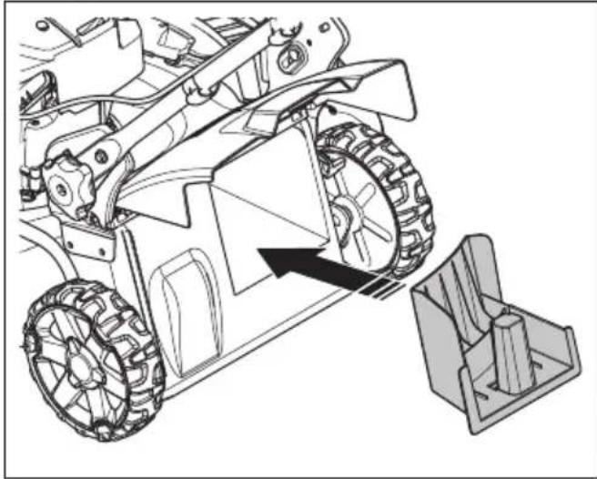 HUSQVARNA LB 251S - Izstrādājuma iestatīšana sānu izmetes režimā - 3