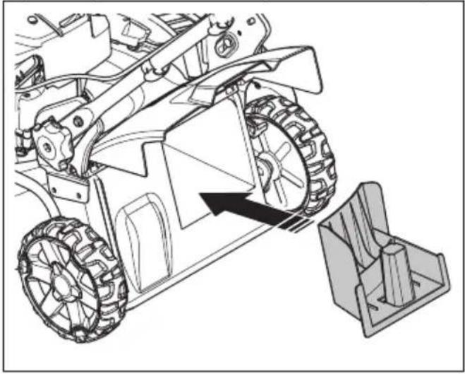 HUSQVARNA LB 251S - A termék átállítása oldalsó kidobás üzemmódra - 3