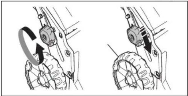 HUSQVARNA LB 251S - За задаване на продукта в положение за транспортиране - 1