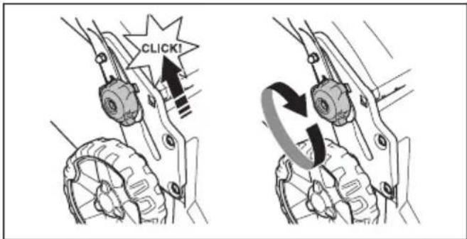 HUSQVARNA LB 251S - Задаване на продукта в положение за работа - 2