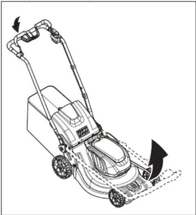 HUSQVARNA LC 247i - Ajuste del producto en la posición de trabajo - 1