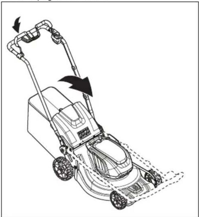 HUSQVARNA LC 247i - Pour régler le produit en position de transport - 2