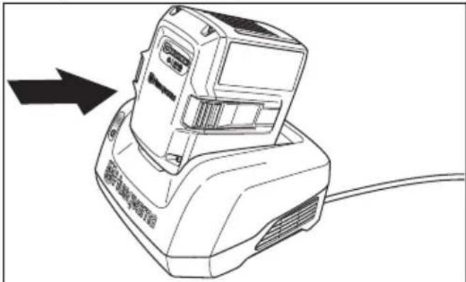 HUSQVARNA LC 247i - 为电池充电 - 2