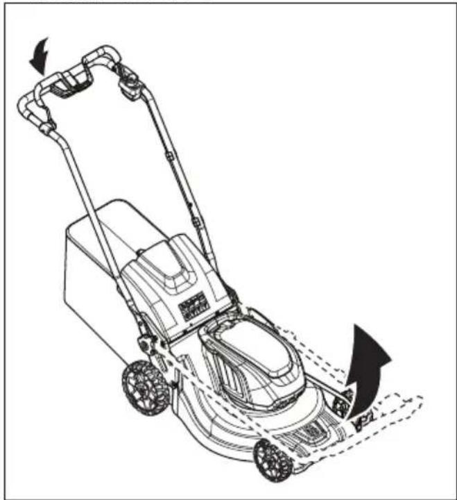 HUSQVARNA LC 247i - 将产品设置在工作位置 - 1