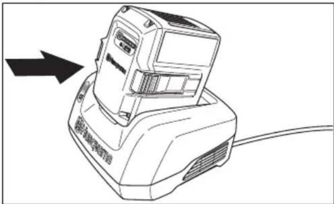 HUSQVARNA LC 247i - Ładowanie akumulatora - 2