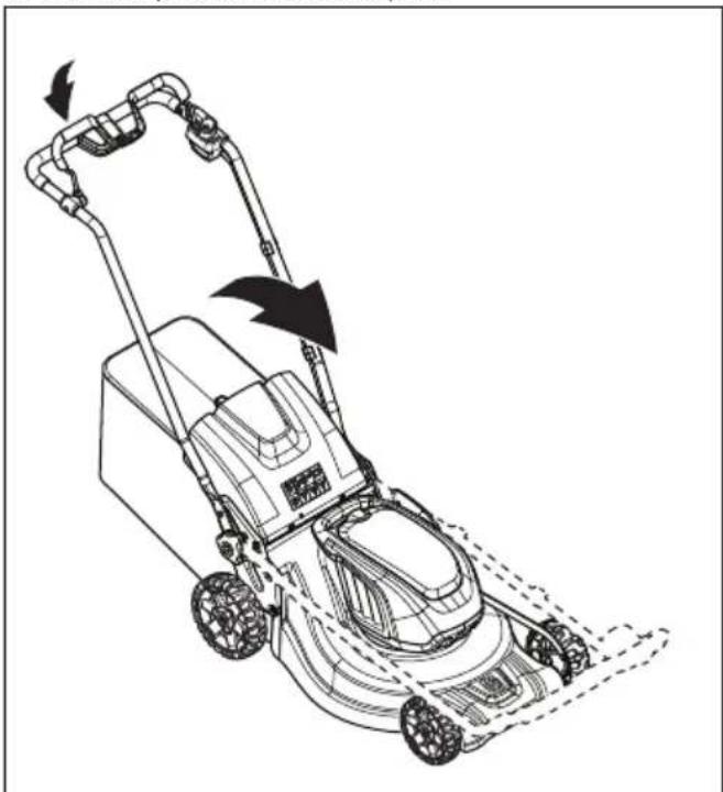 HUSQVARNA LC 247i - За да зададете продукта в положение при транспортиране - 2