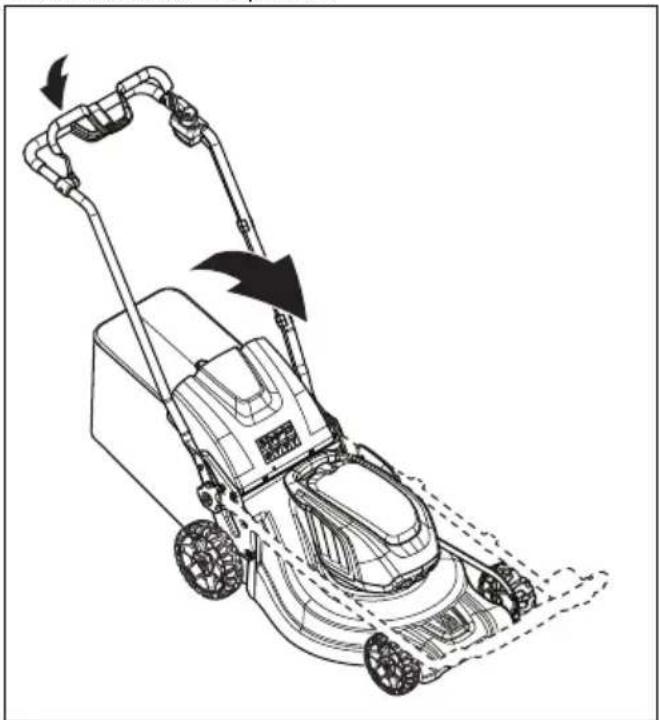 HUSQVARNA LC 247i - Lai novietotu produktu transportēšanas pozīcijā - 2