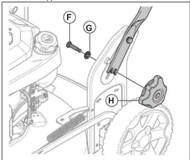 HUSQVARNA LC 356VP - To assemble the handle - 2
