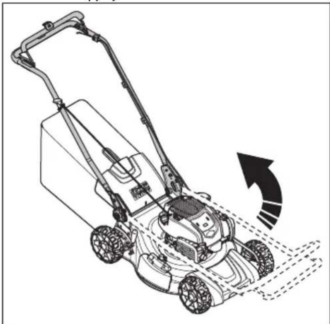 HUSQVARNA LC 356VP - Laitteen asettaminen käyttöasentoon - 1