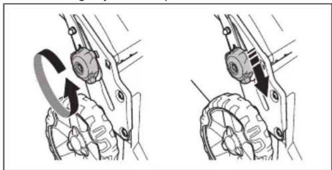 HUSQVARNA LC 356VP - Sådan justeres håndtaget - 1