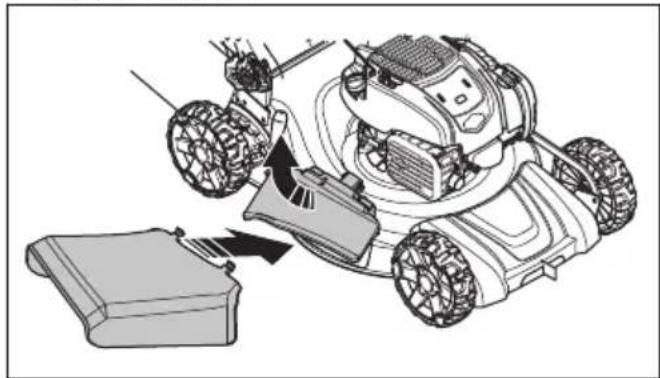 HUSQVARNA LC 356VP - Trecerea produsului în modul de descărcare laterală - 2