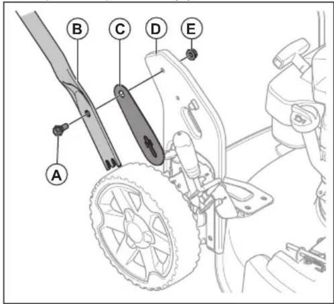 HUSQVARNA LC 356VP - Käepideme kokkupanek - 1